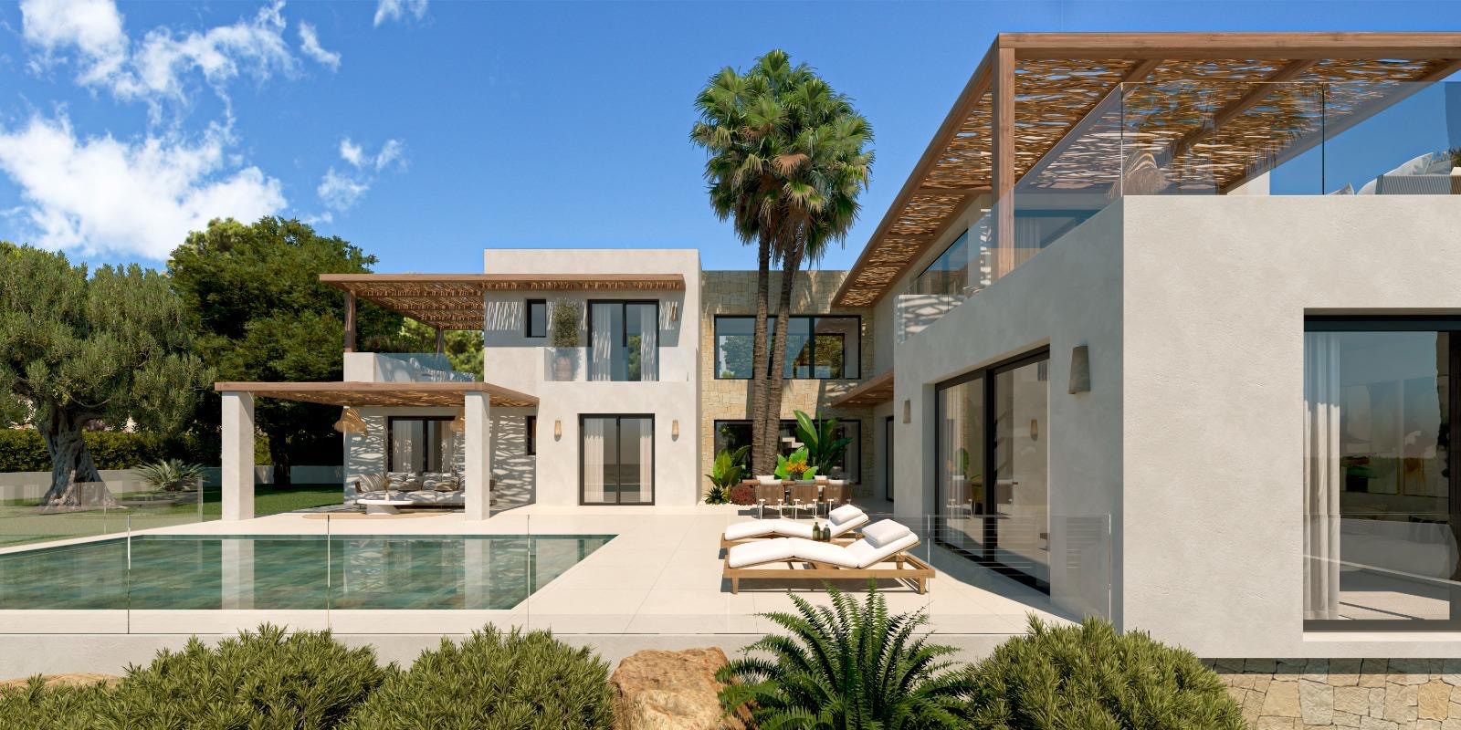 Villa exterieur met zwembad