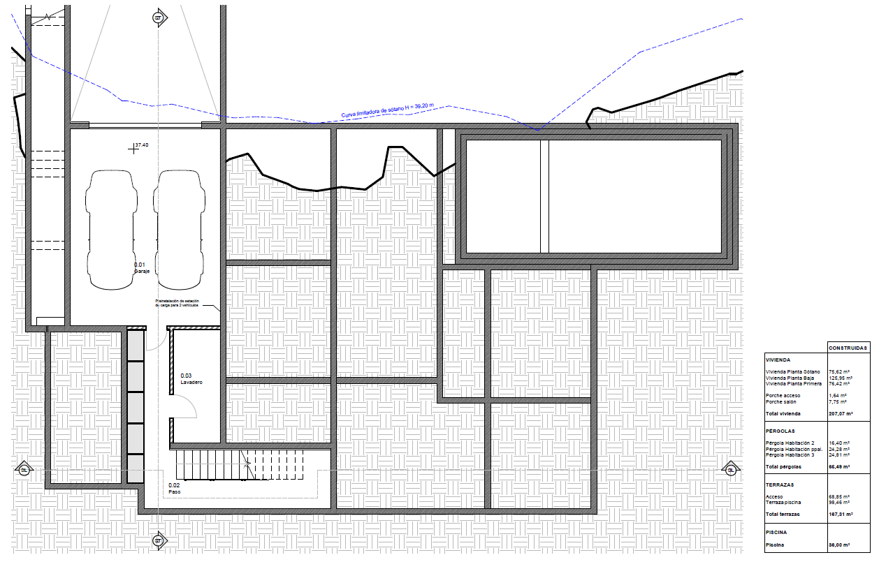Plattegrond van het souterrain