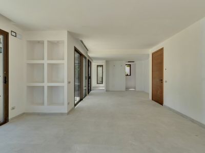 Interieur van open woonkamer