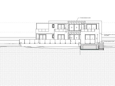 Architectonische geveltekening