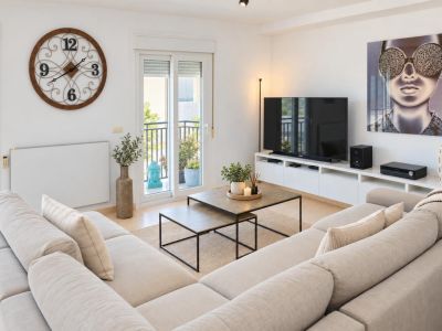 Woonkamer met balkon