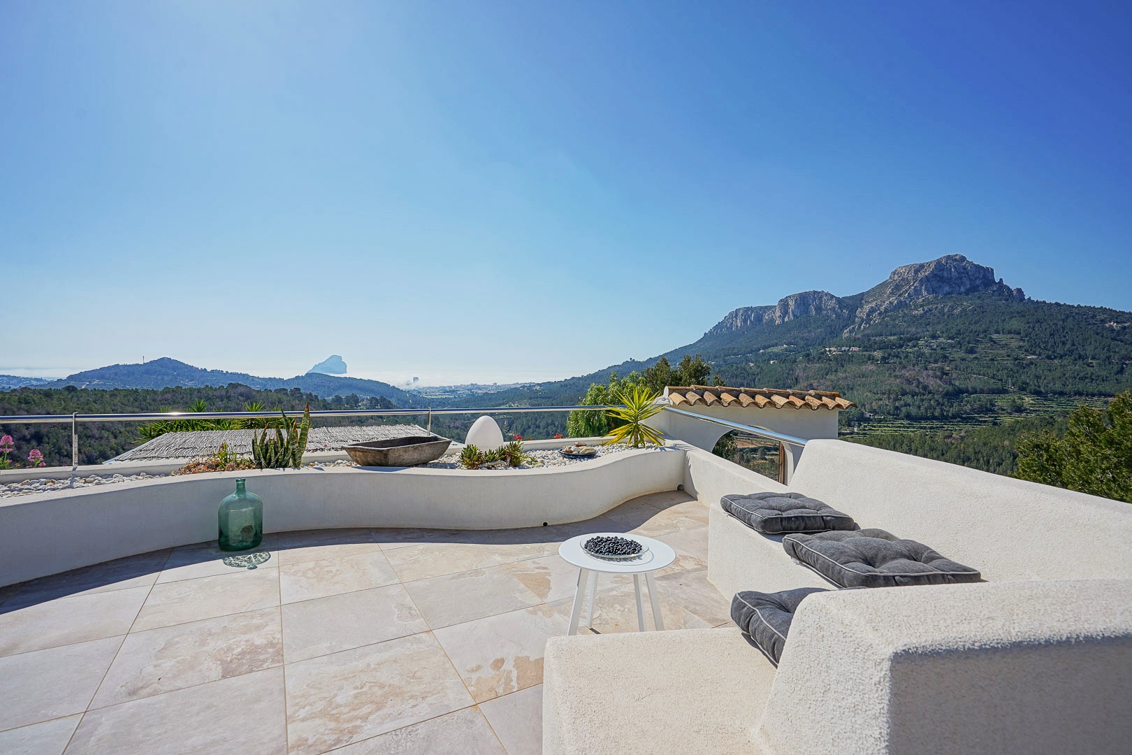 Terras met panoramisch uitzicht