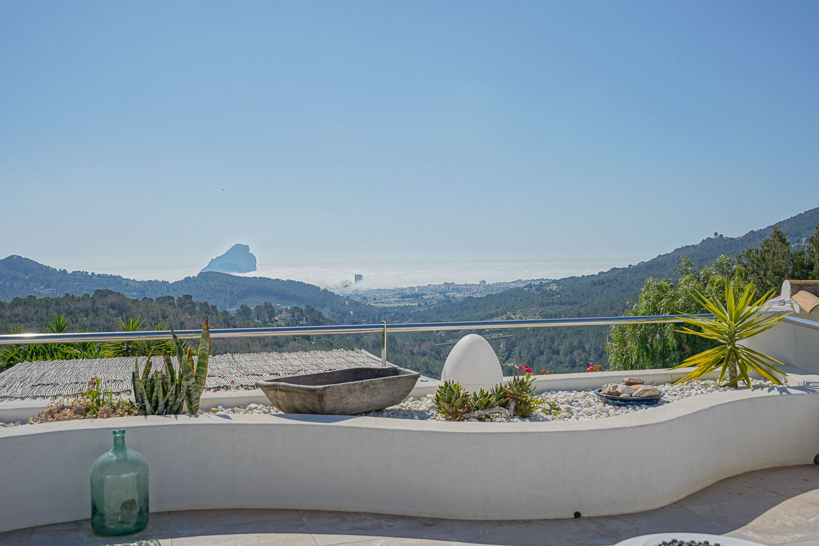 Terras met panoramisch uitzicht