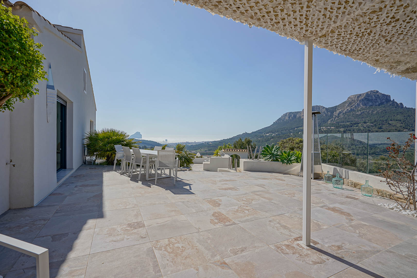 Terras met panoramisch uitzicht