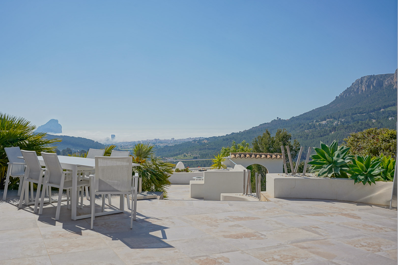 Terras met panoramisch uitzicht