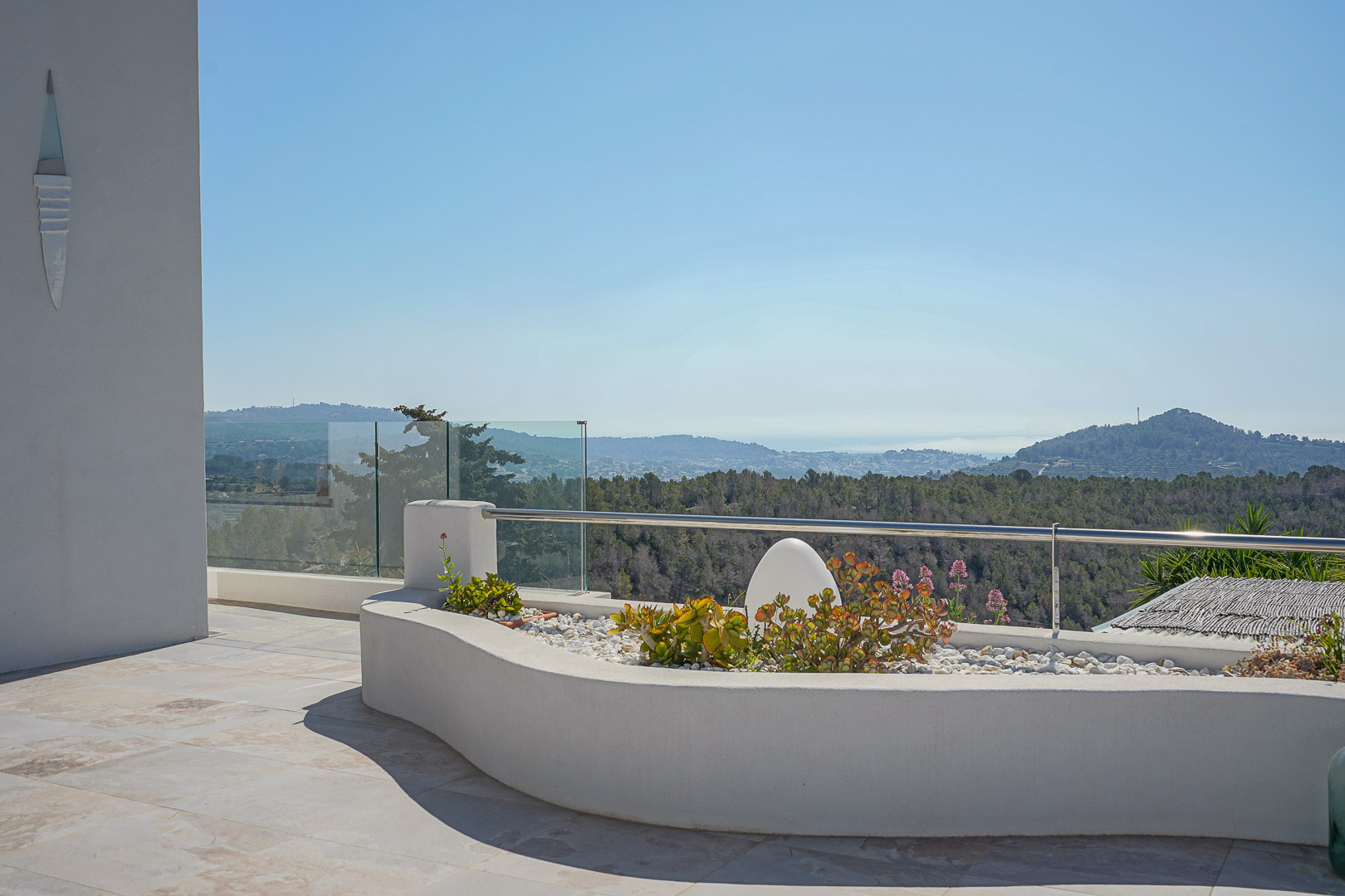 Terras met panoramisch uitzicht