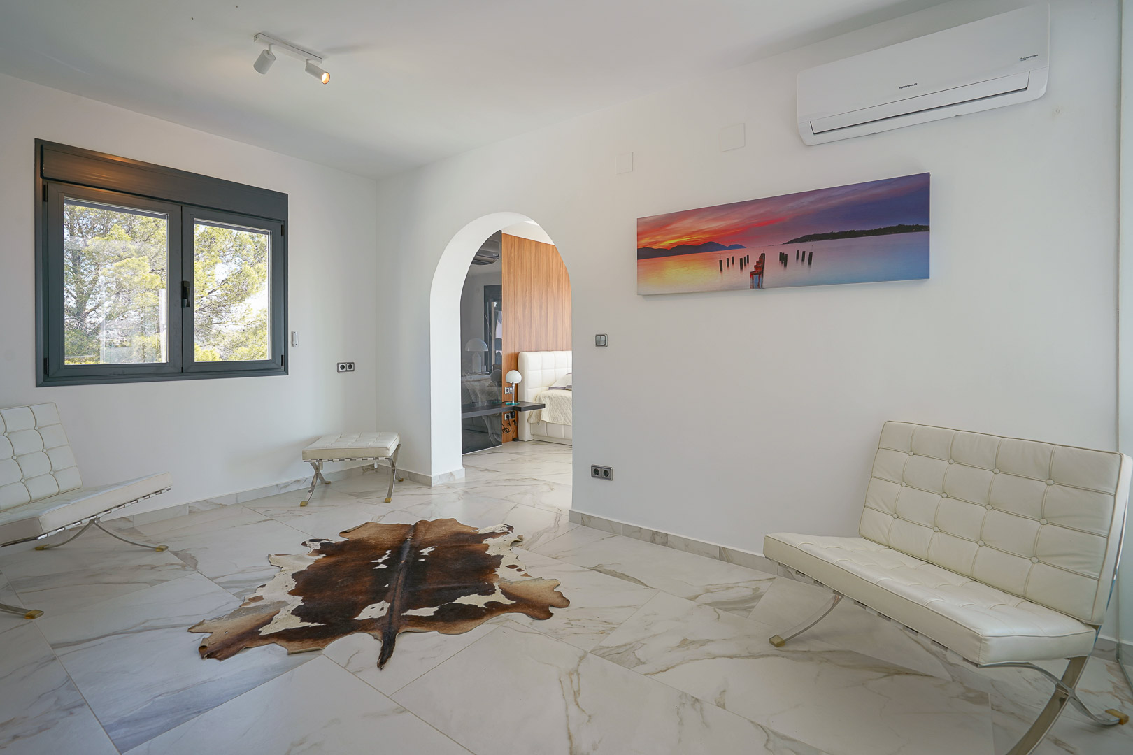 Zithoek van de master suite