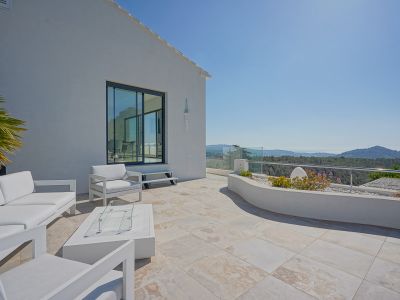 Terras met panoramisch uitzicht
