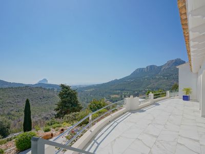 Terras met panoramisch uitzicht