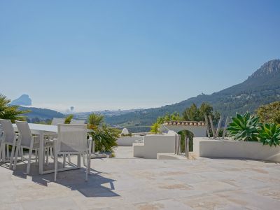 Terras met panoramisch uitzicht