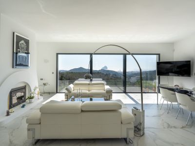 Woonkamer met panoramisch uitzicht