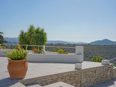 Terras met panoramisch uitzicht