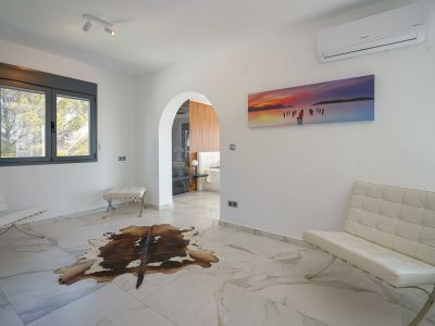 Zithoek van de master suite