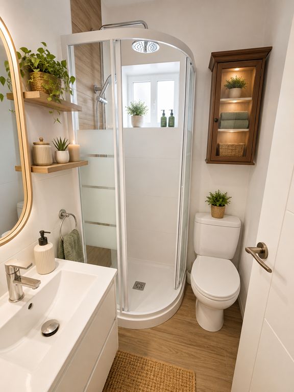 Badkamer met douche