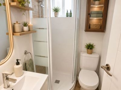 Badkamer met douche
