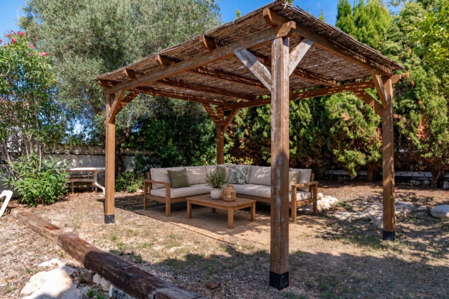 Pergola in de tuin