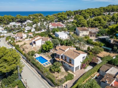Luchtfoto van de villa