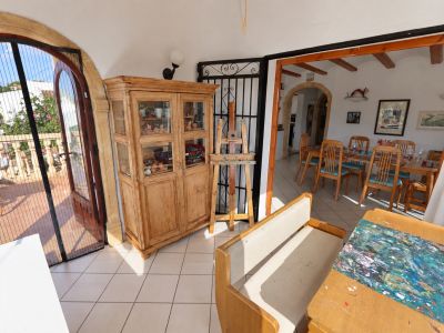 Glazen veranda en eetkamer