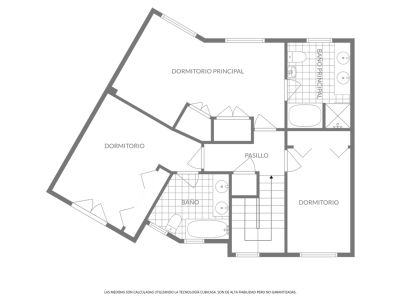Plattegrond van de bovenverdieping