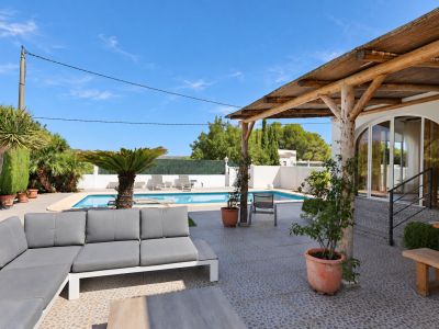 Terras en zwembad