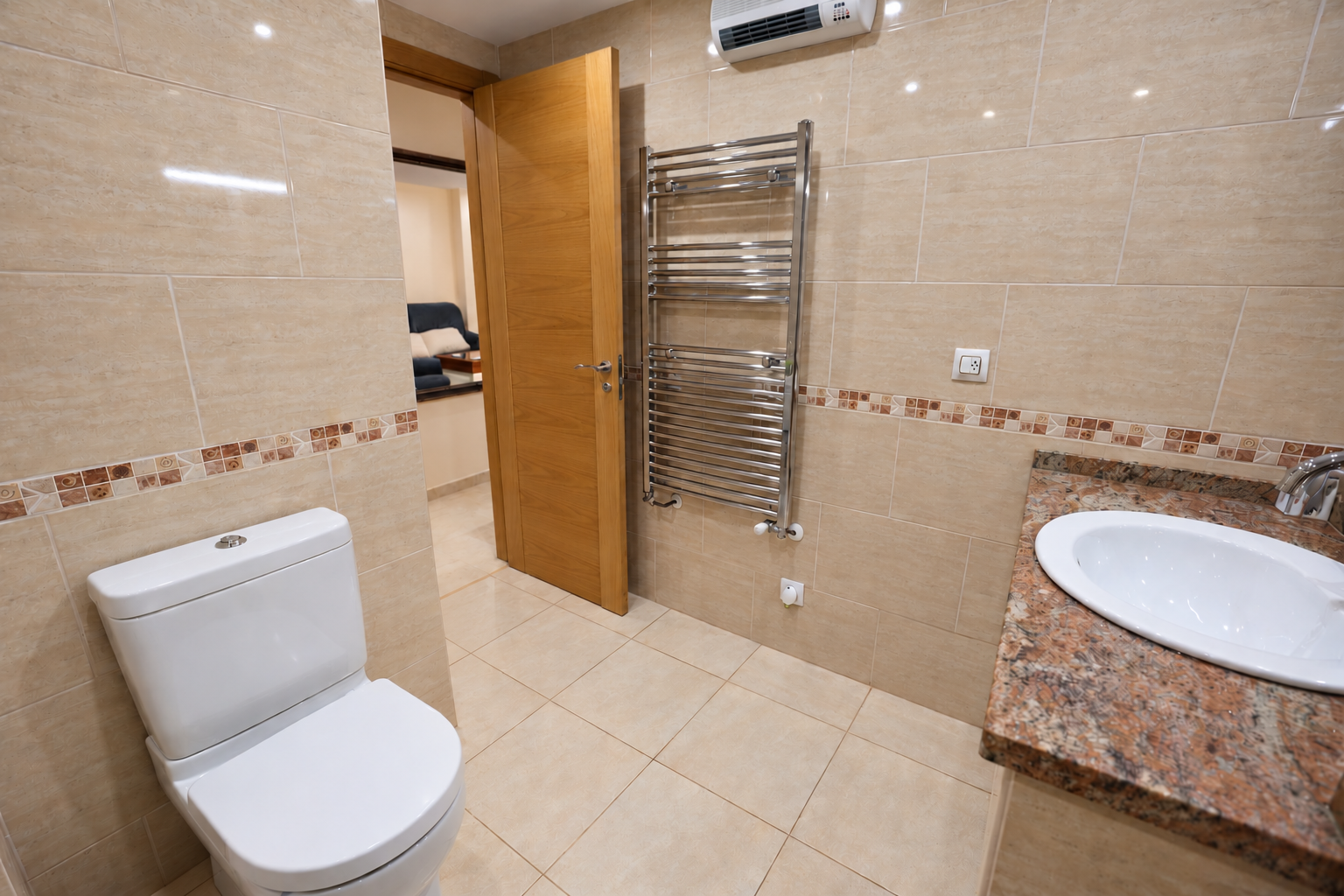 Badkamer van het appartement