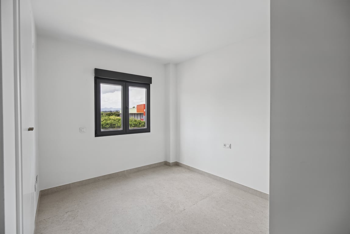 Slaapkamer met raam