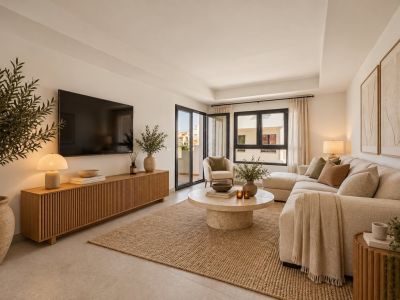 Woonkamer met toegang tot terras