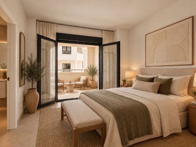 Slaapkamer met toegang tot terras