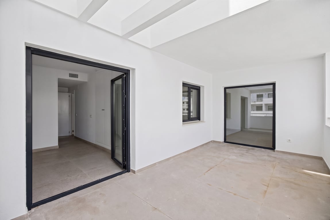 Terras van het appartement