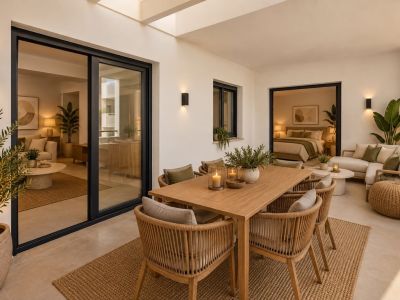 Terras van het appartement