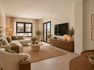 Woonkamer met toegang tot het terras