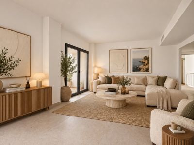 Woonkamer met toegang tot terras