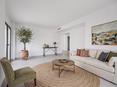Woonkamer van het appartement