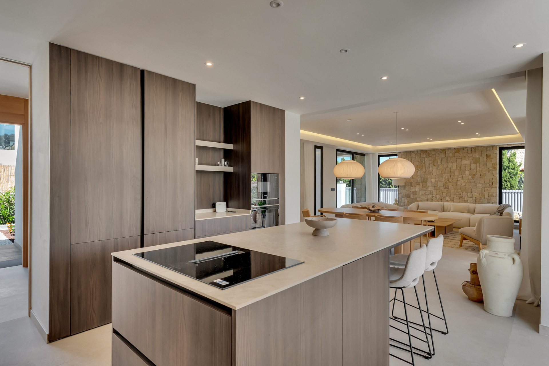 Open keuken en woonkamer