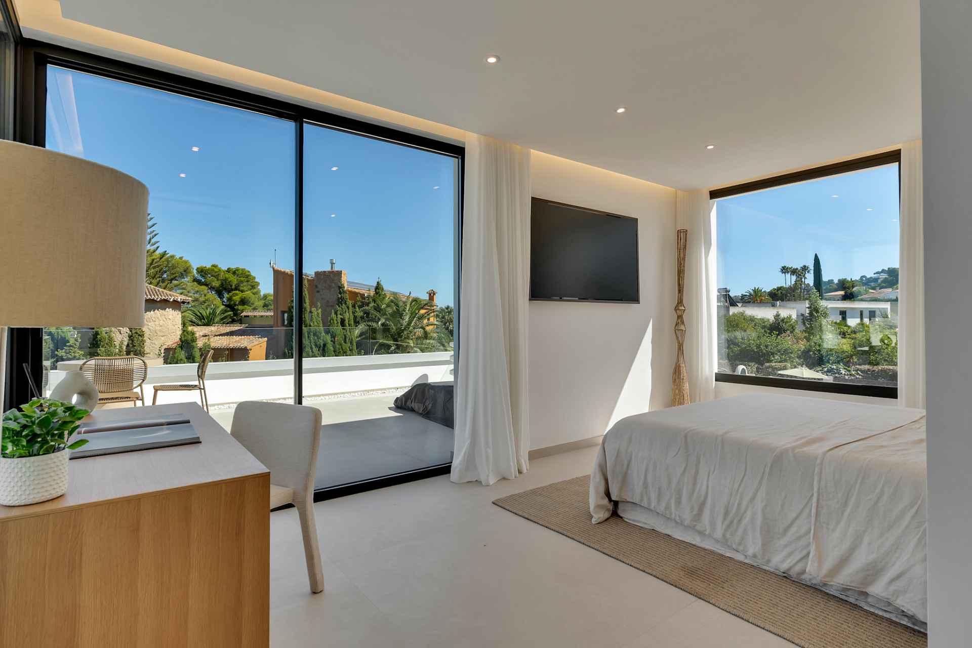 Slaapkamer met terras