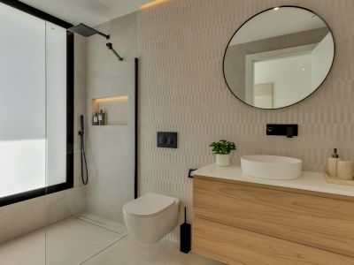 Badkamer met douche