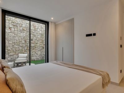 Slaapkamer met privéterras