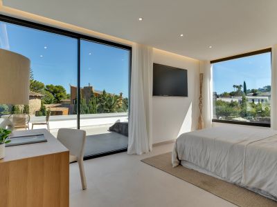 Slaapkamer met terras