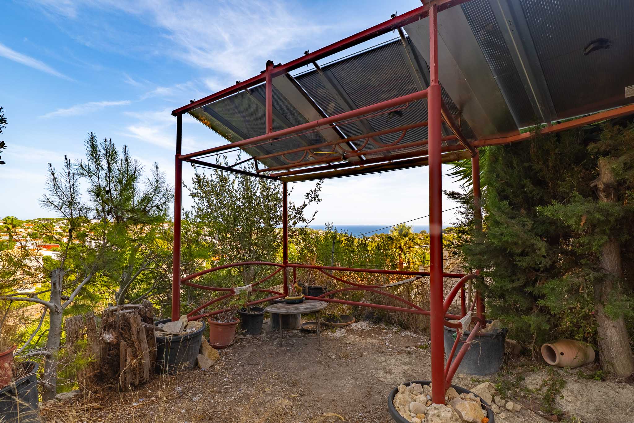 Pergola met zeezicht