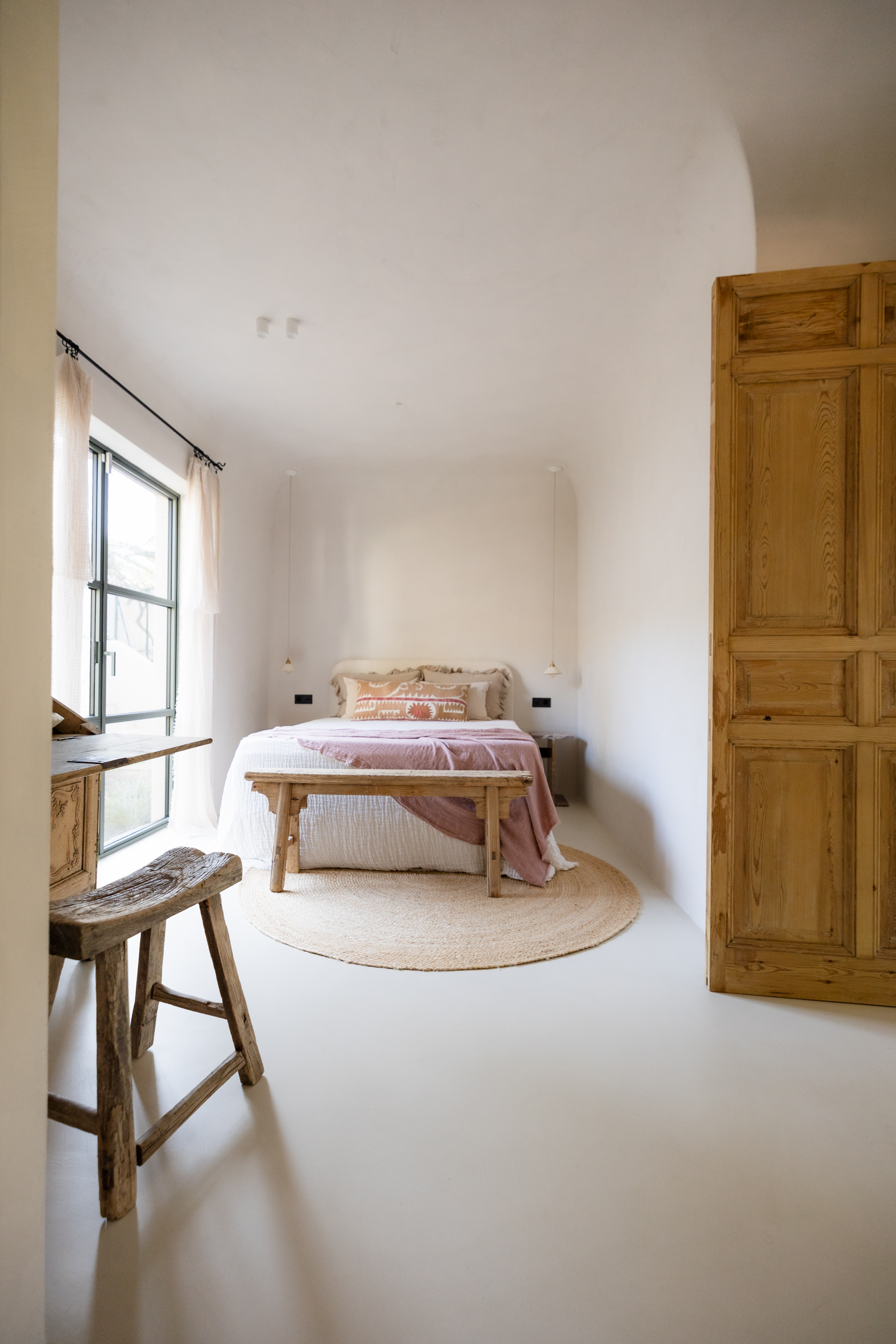 Interieur van de slaapkamer
