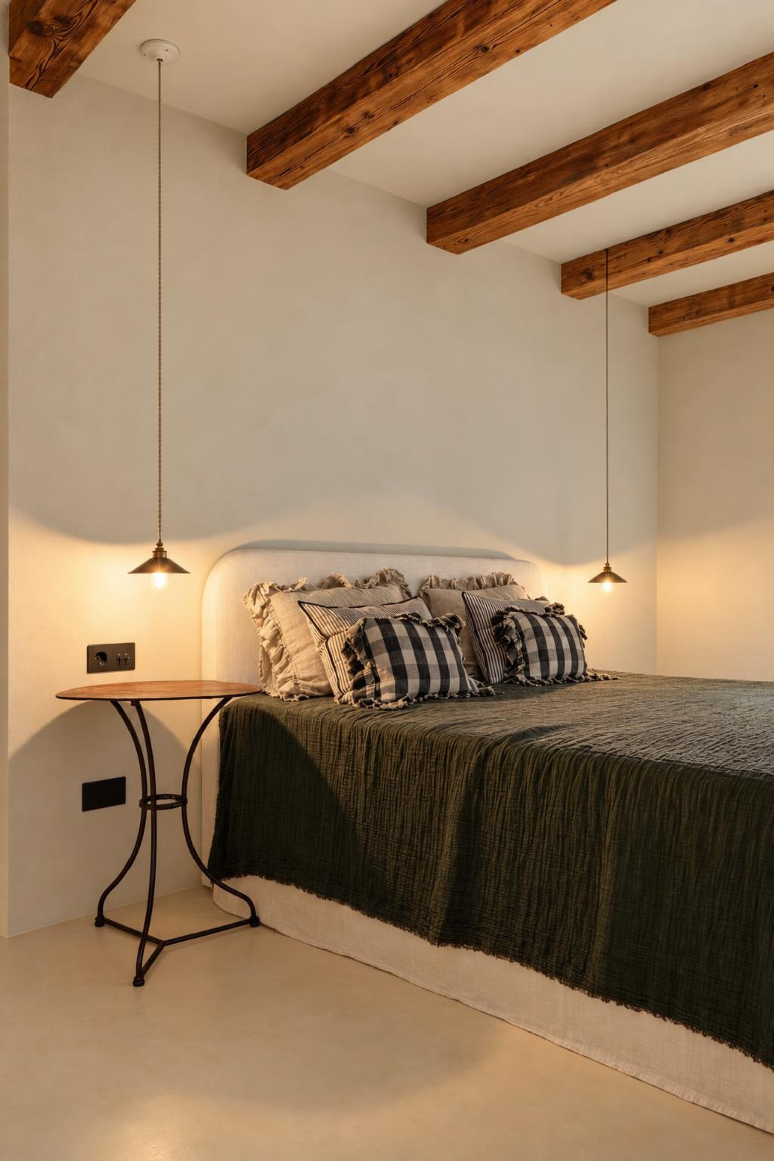 Interieur van de slaapkamer