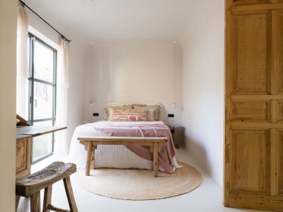 Interieur van de slaapkamer