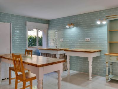 Keuken van het gastenappartement