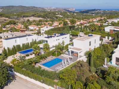 Luchtfoto van de villa