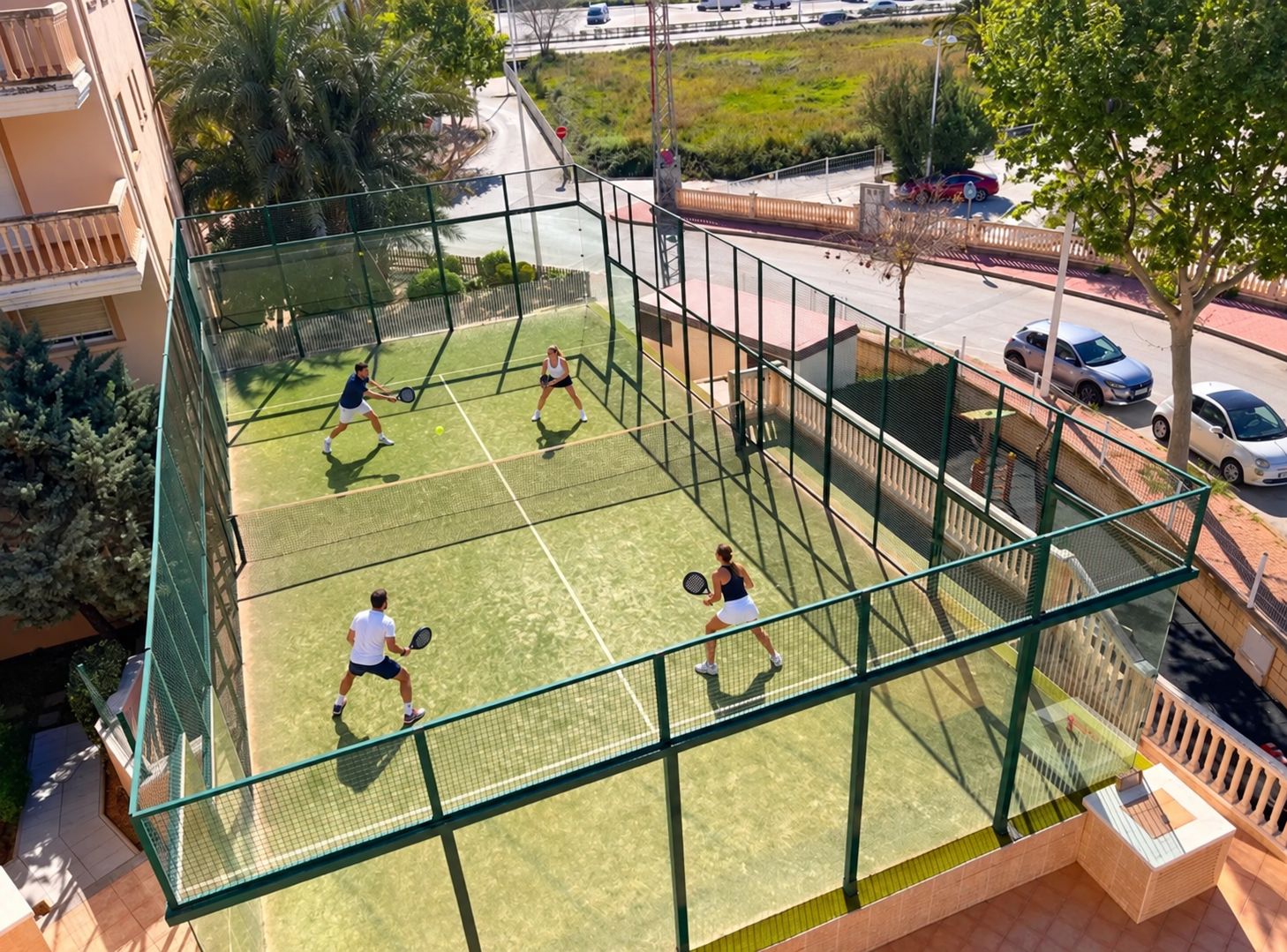 Gemeenschappelijke padelbaan