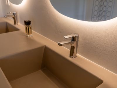 Interieur van de badkamer