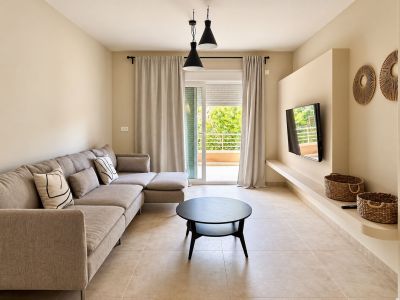 Woonkamer met terras