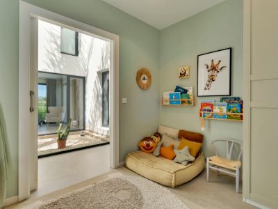 Kinderkamer met patio