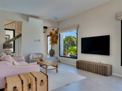 Woonkamer van de woning