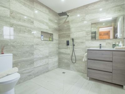 Badkamer met inloopdouche